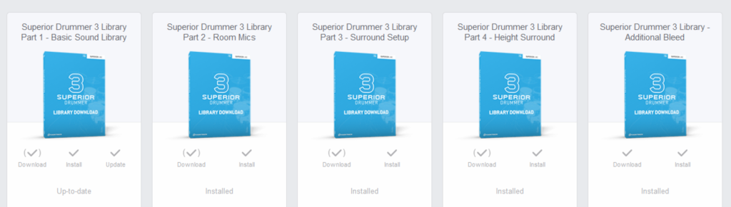 Superior Drummer 3　library